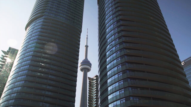 Toronto tower stylish shot